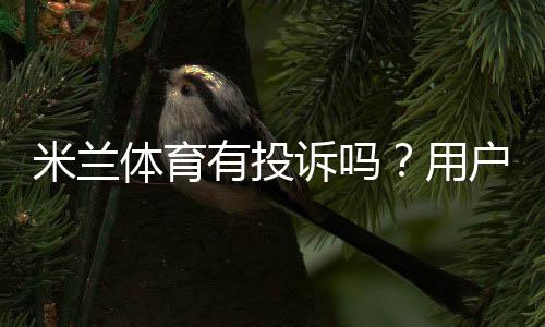 米兰体育有投诉吗?用户投诉真相、处理流程与维权攻略