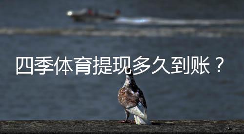 四季体育提现多久到账?到账时间、审核流程与常见延迟原因一文看懂