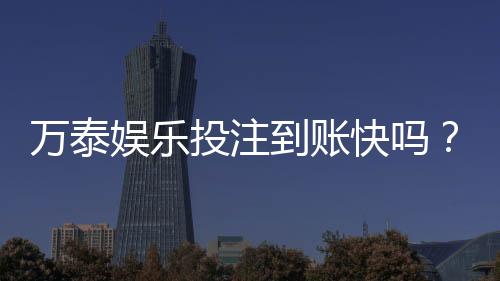 万泰娱乐投注到账快吗？实测到账速度与提款技巧分享